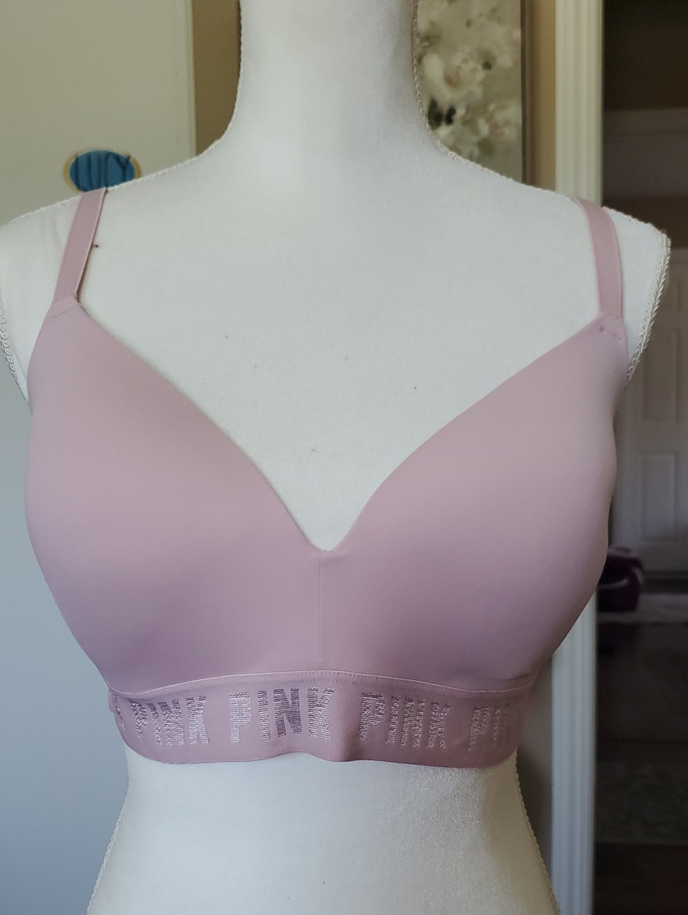 PINK Victoria's Secret Mauve Seamless Light Pink Bra Tshirt